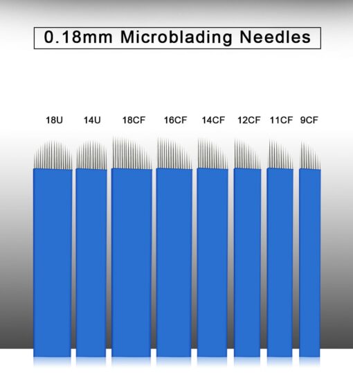 50Pcs Microblading Needles For 3D Embroidery Manual Tattoo Pen