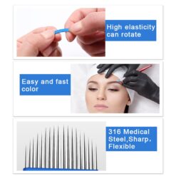 100PCS 0.18mm 14Pin Microblading Needles For Tattoo Pen